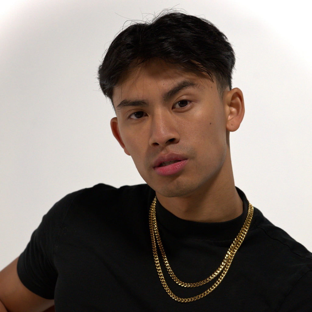 Gold 6mm Micro Cuban Chain Stainless steel