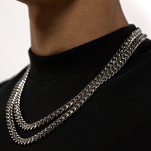 Load image into Gallery viewer, 8mm Silver Cuban Chain Stainless Steel
