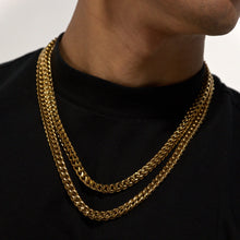 Load image into Gallery viewer, 10mm Gold Franco Chain Stainless Steel
