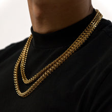 Load image into Gallery viewer, 10mm Gold Franco Chain Stainless Steel
