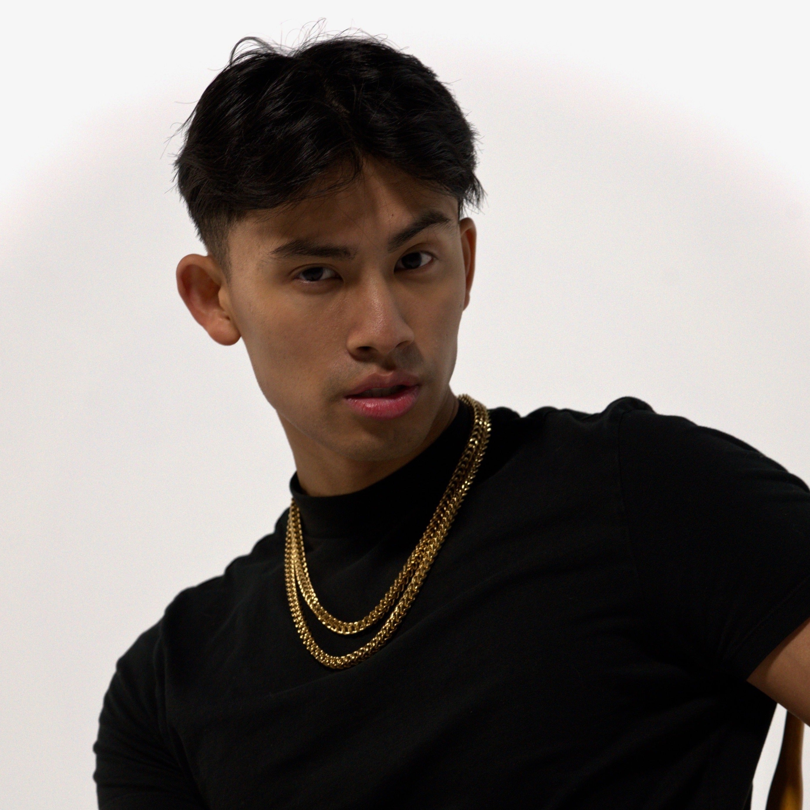 10mm Gold Franco Chain Stainless Steel