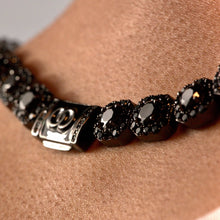 Load image into Gallery viewer, Black Iced Solitaire Cluster Chain
