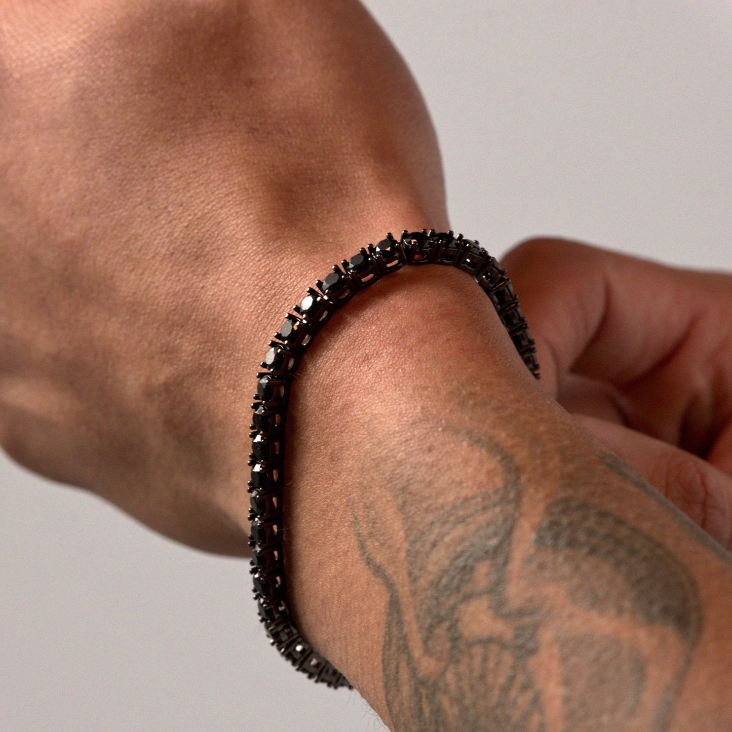 Black Iced 4mm Tennis Bracelet