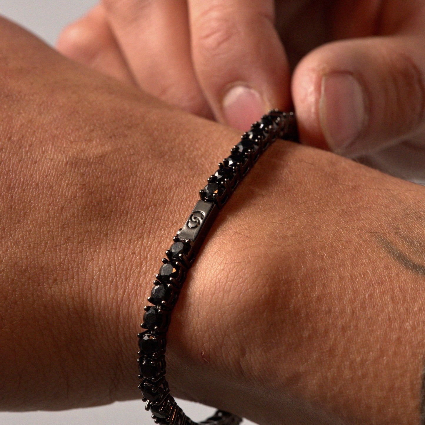 Black Iced 4mm Tennis Bracelet