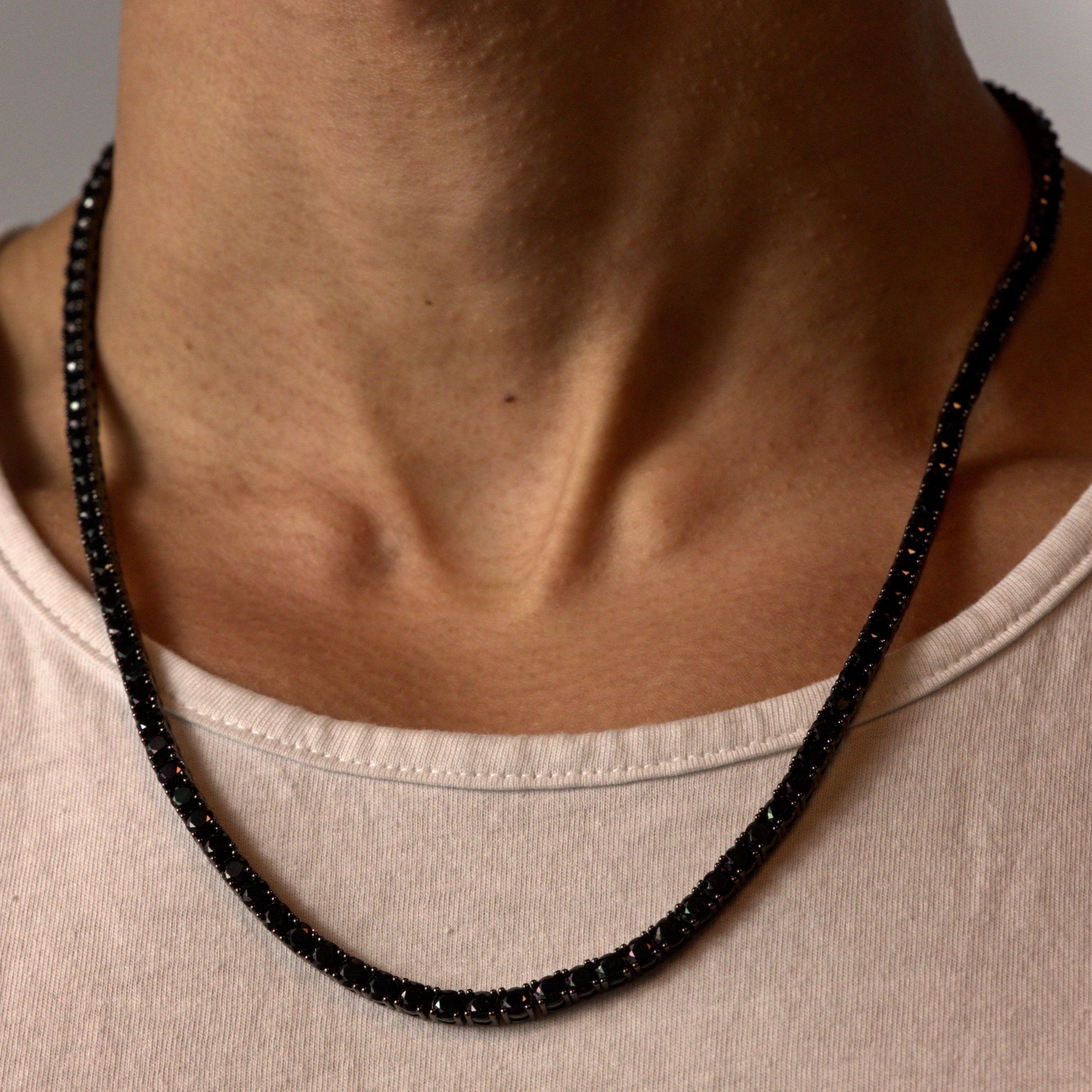 Black Iced 4mm Tennis Chain