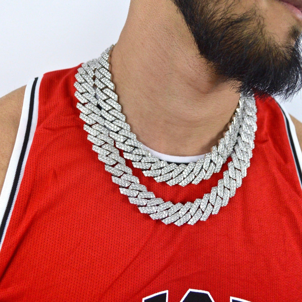 19mm Silver Prong Chain