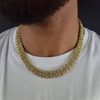 14mm Gold Prong Link Cuban Chain