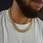 14mm Gold Prong Link Cuban Chain