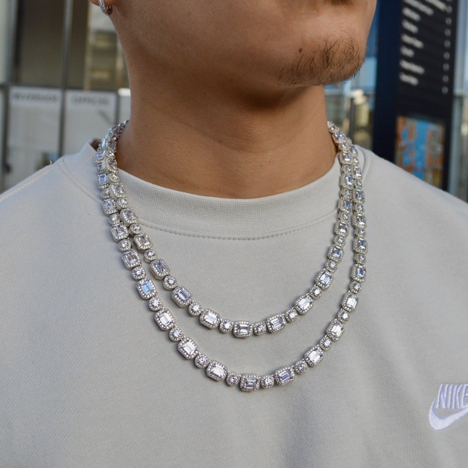 Mix Emerald Stone Chain