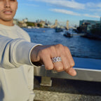 Cuban Band Ring 925 Sterling Silver