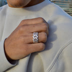 Cuban Band Ring 925 Sterling Silver