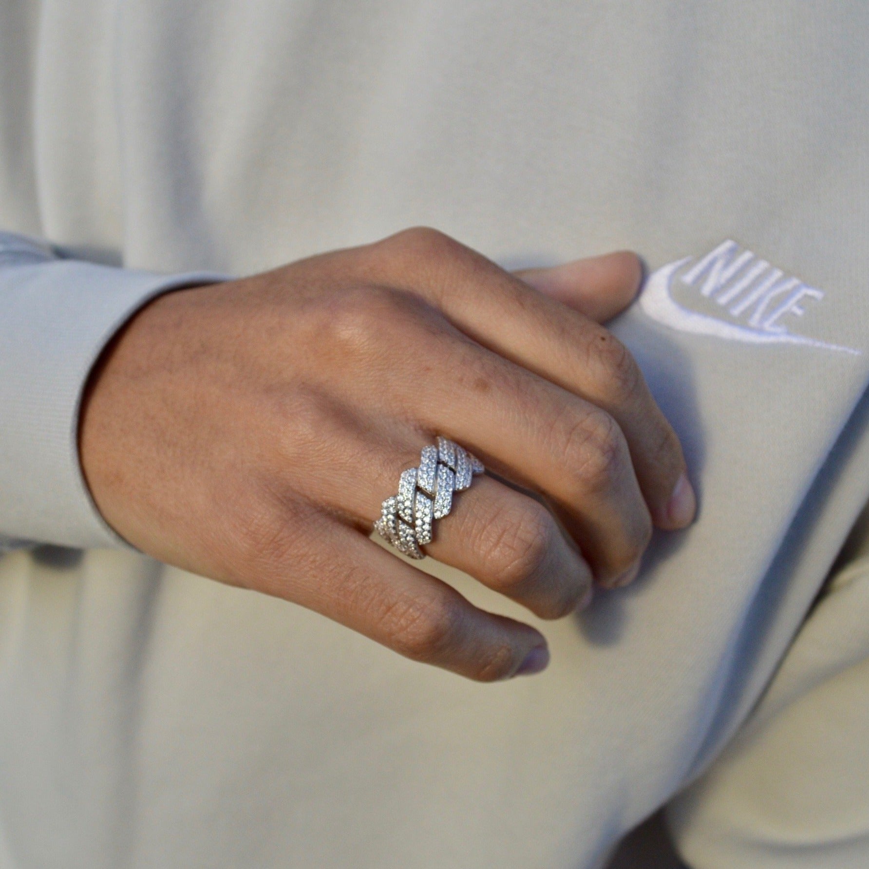 Cuban Band Ring 925 Sterling Silver