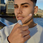 Solitaire Stone Ring 925 Sterling Silver