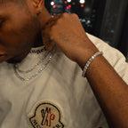 5mm Round Silver Tennis Bracelet