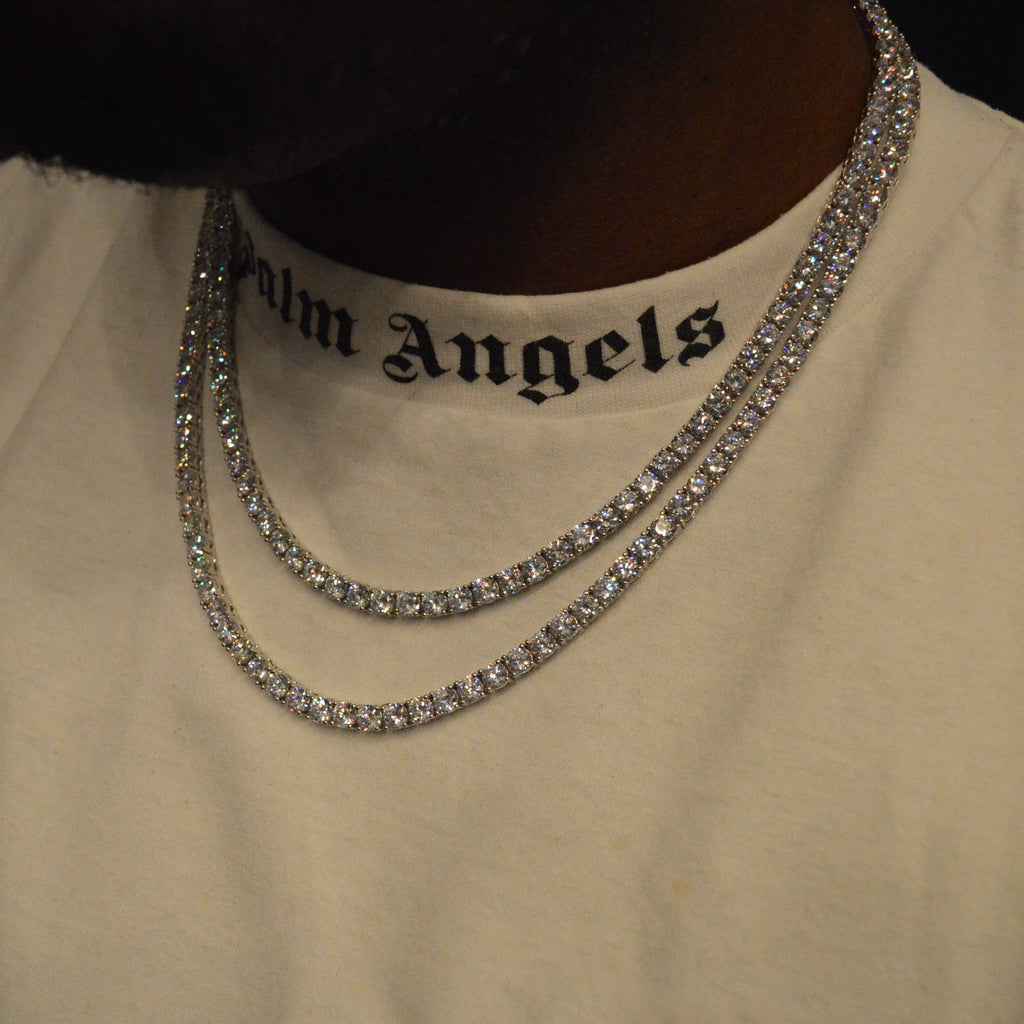 5mm Round Silver Tennis Chain