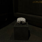 2 Row Tennis Ring 925 Sterling Silver