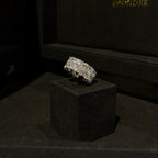 2 Row Tennis Ring 925 Sterling Silver