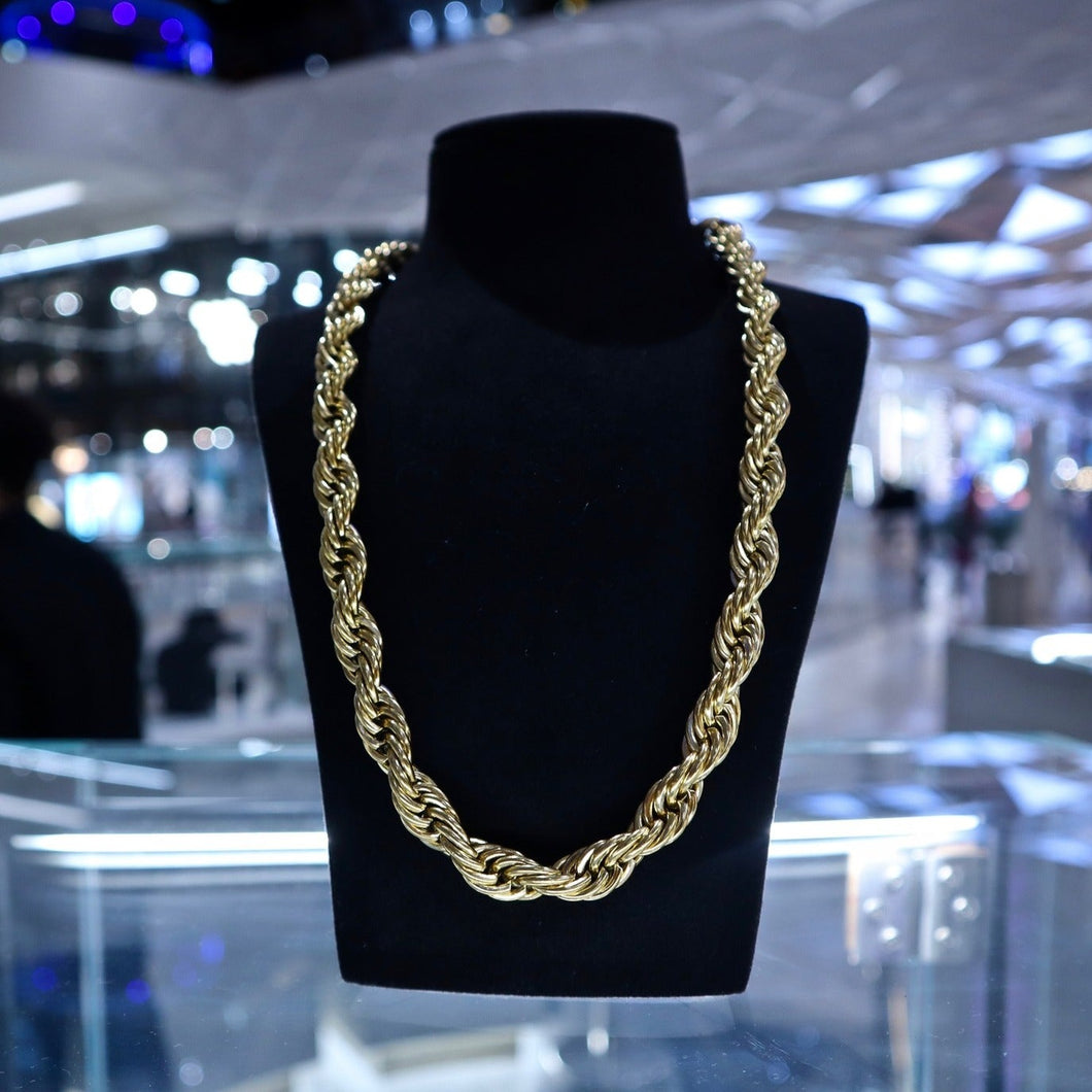 10mm Gold Rope Chain