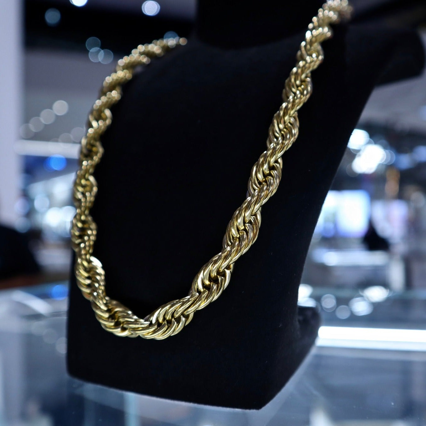 10mm Gold Rope Chain