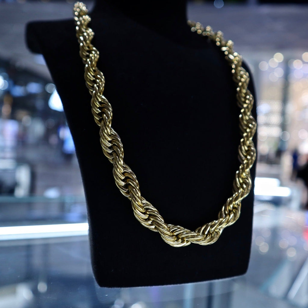10mm Gold Rope Chain