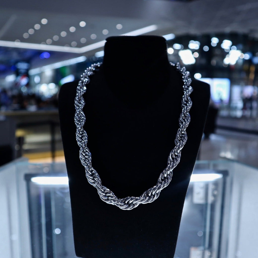 10mm Silver Rope Chain