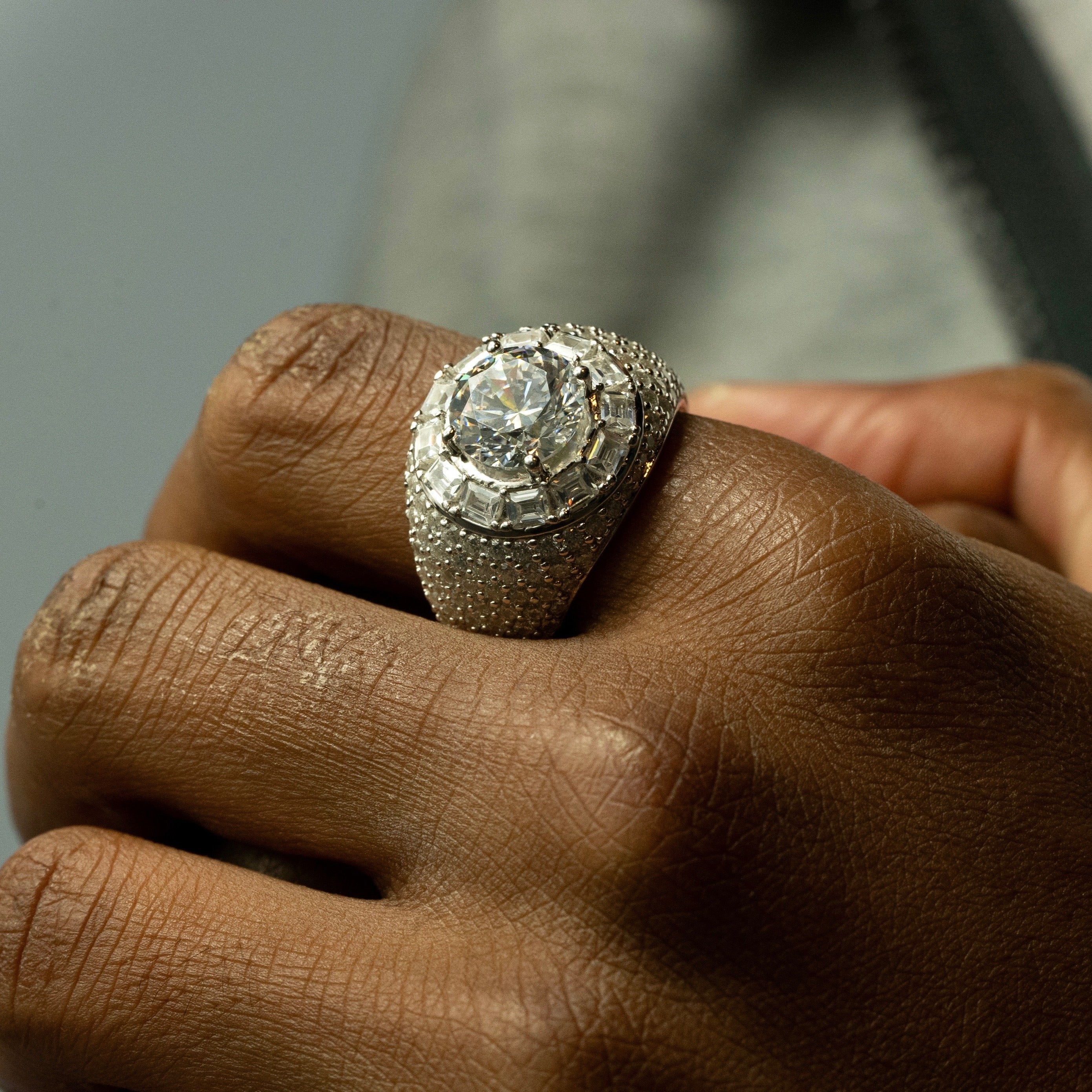 Solitaire Stone Ring 925 Sterling Silver