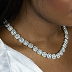 Solitaire Cluster Ladies Tennis Chain