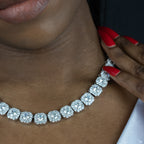 Solitaire Cluster Ladies Tennis Chain