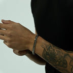 8mm Silver Cuban Bracelet Stainless Steel