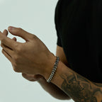 8mm Silver Cuban Bracelet Stainless Steel