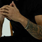 8mm Silver Cuban Bracelet Stainless Steel