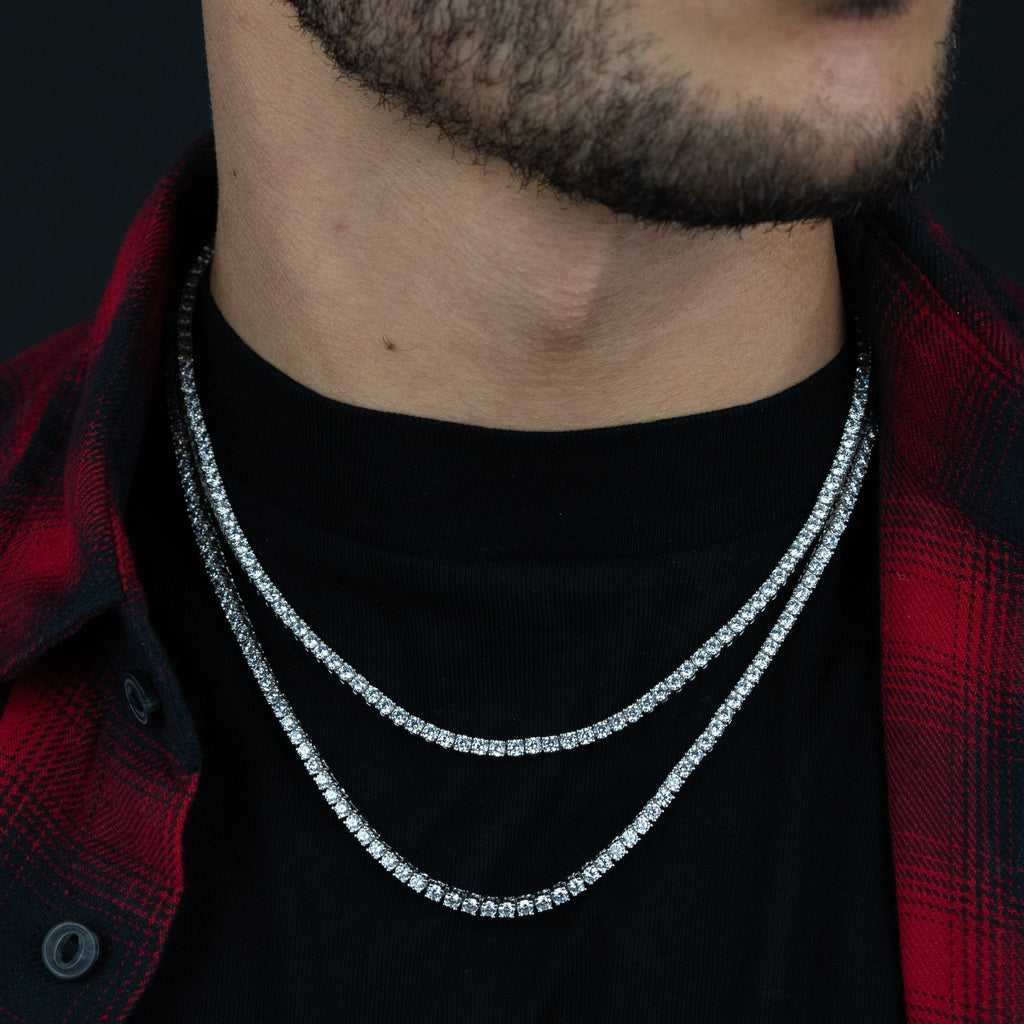 3mm Round Silver Tennis Chain