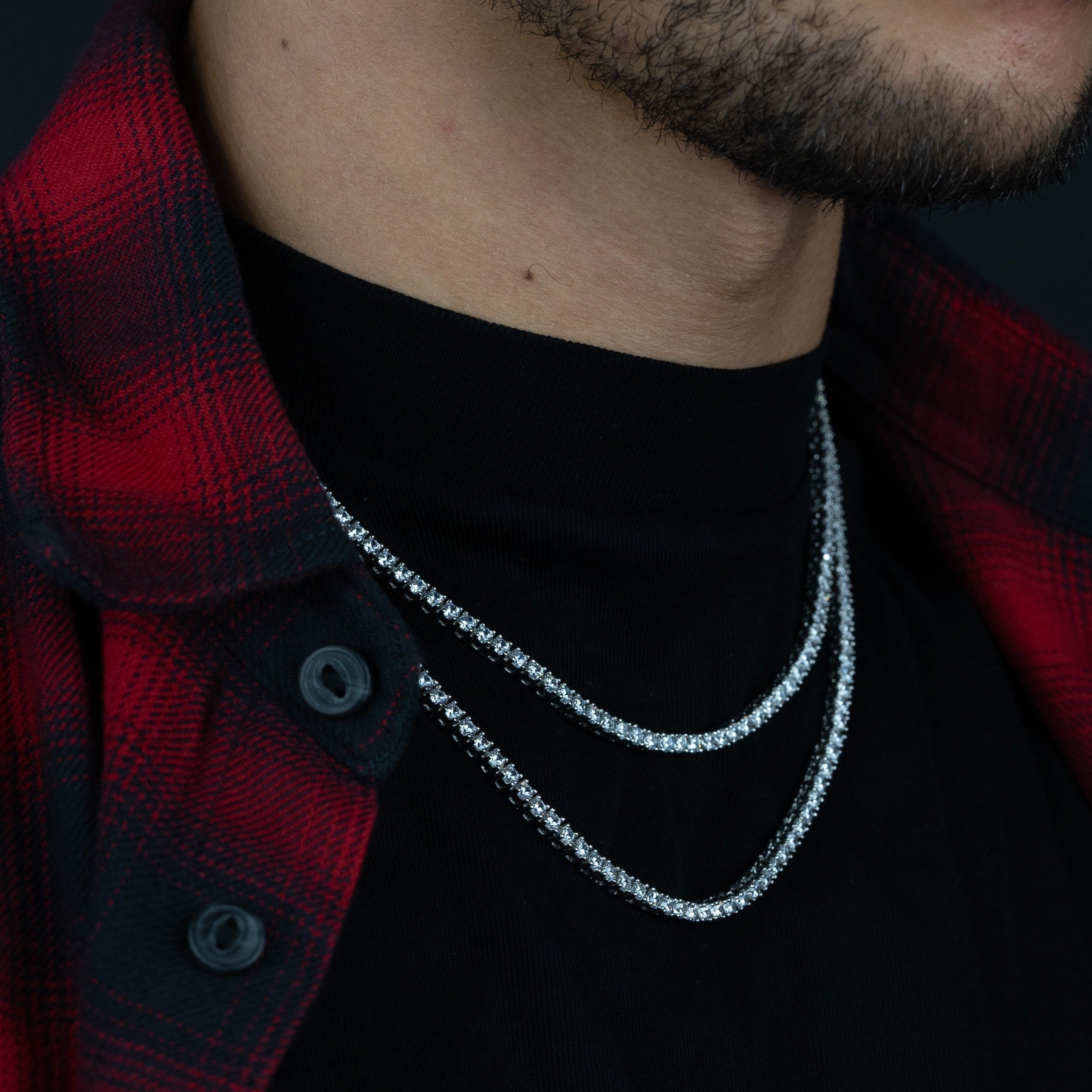 3mm Round Silver Tennis Chain