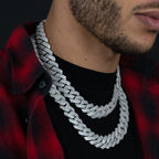 19mm Silver Prong Chain