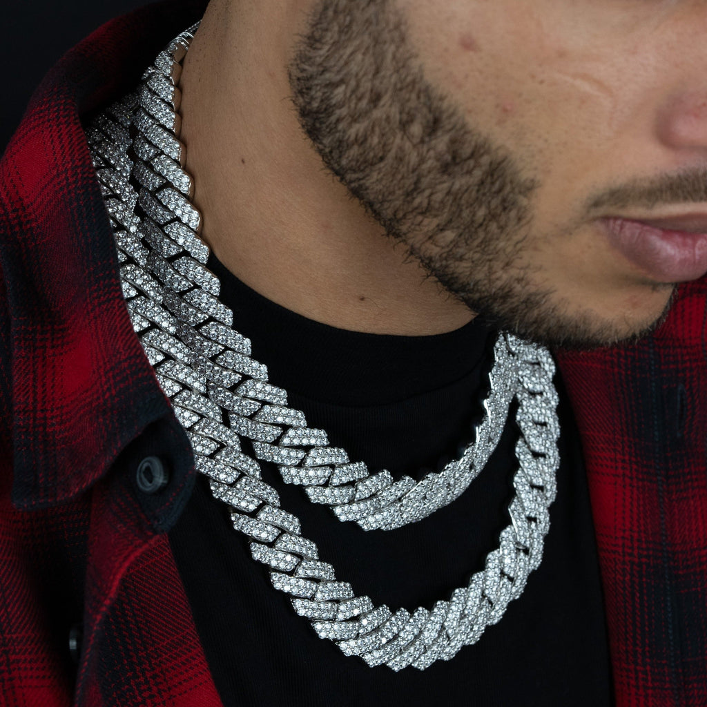 19mm Silver Prong Chain