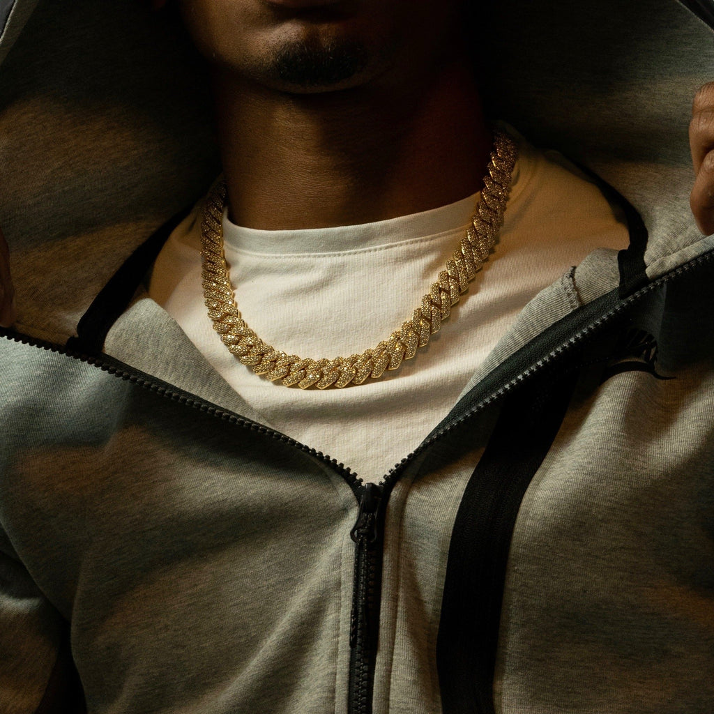 14mm Gold Prong Link Cuban Chain