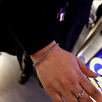 925 Silver Baby Blue Tennis Bracelet