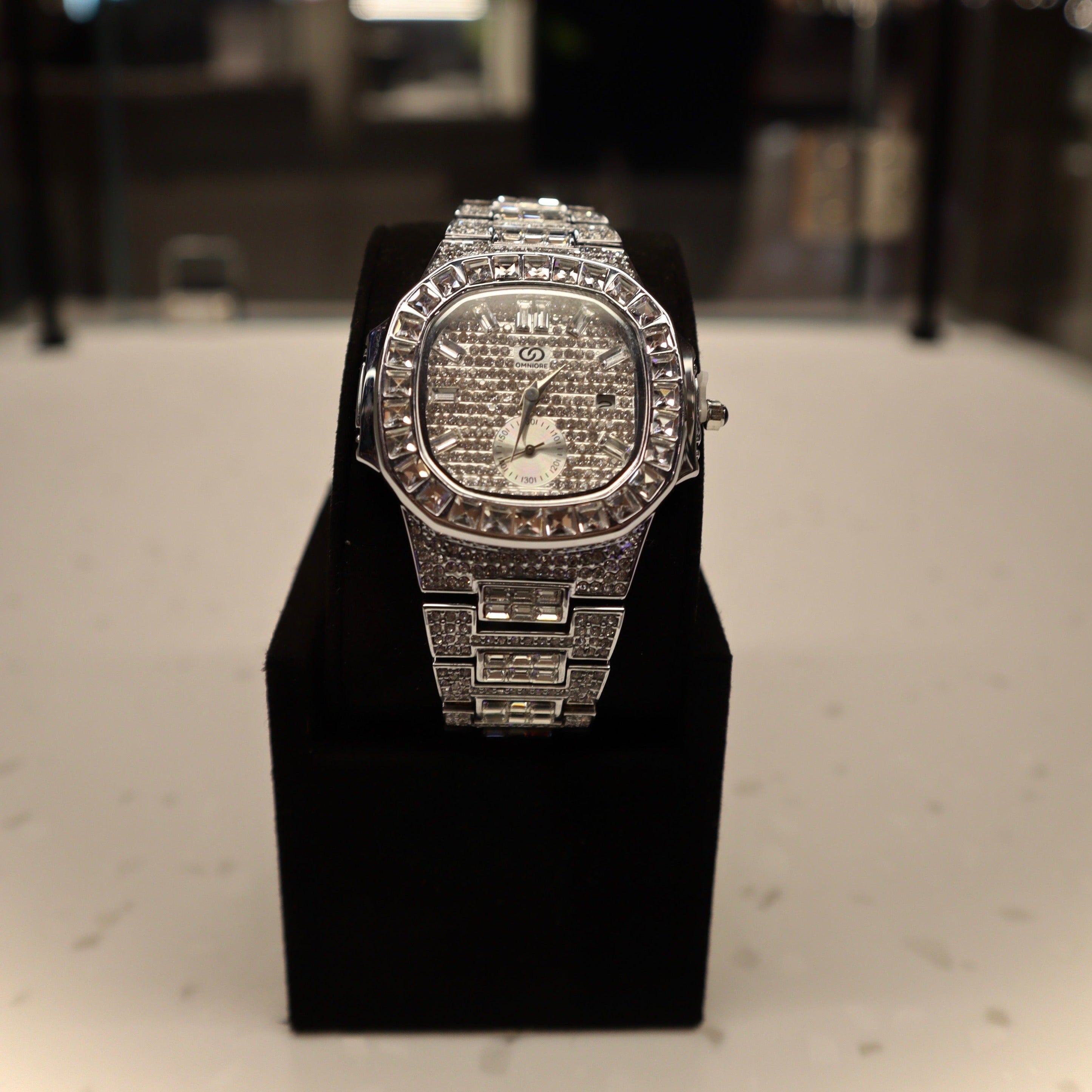 Baguette Iced out Watch