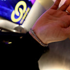 925 Silver Baby Blue Tennis Bracelet