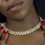 14mm Gold Prong Ladies Choker